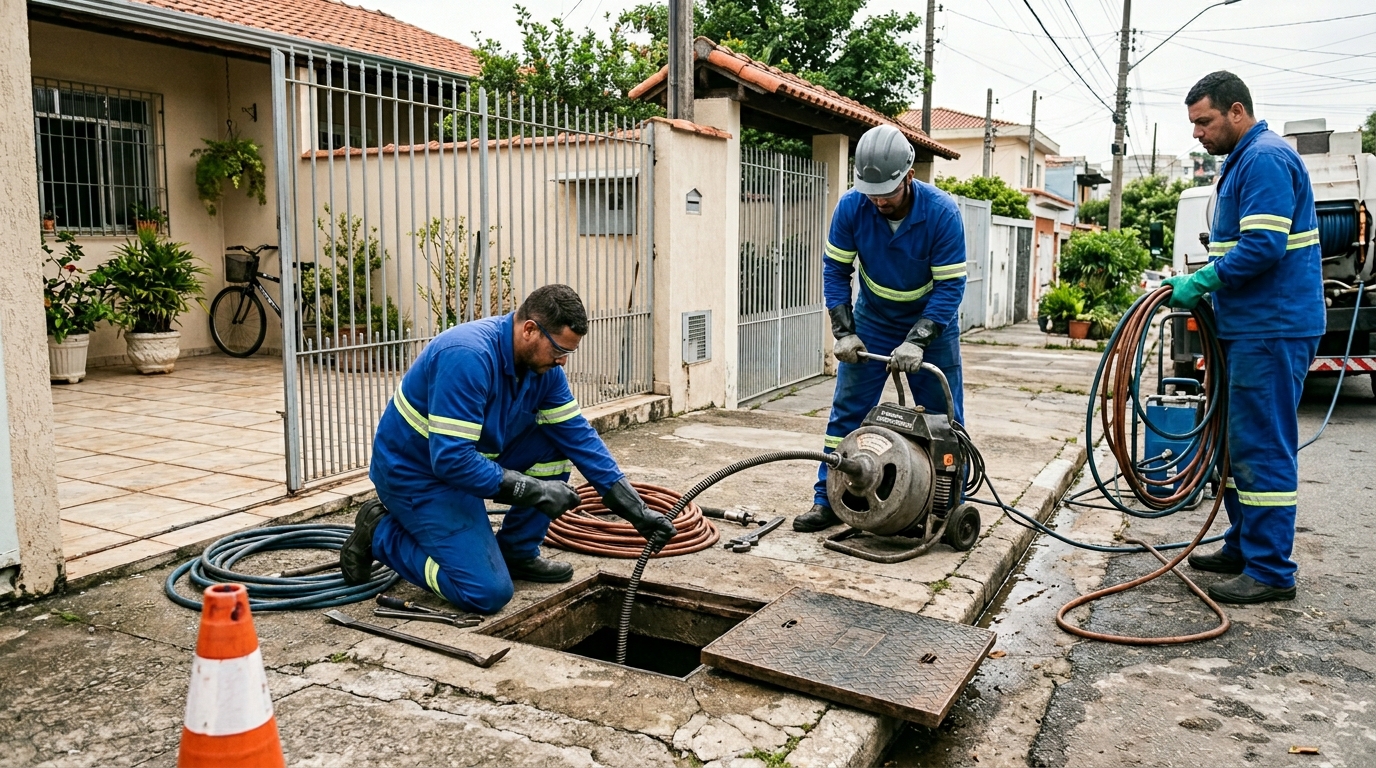 Desentupimento de esgoto em Natal-RN