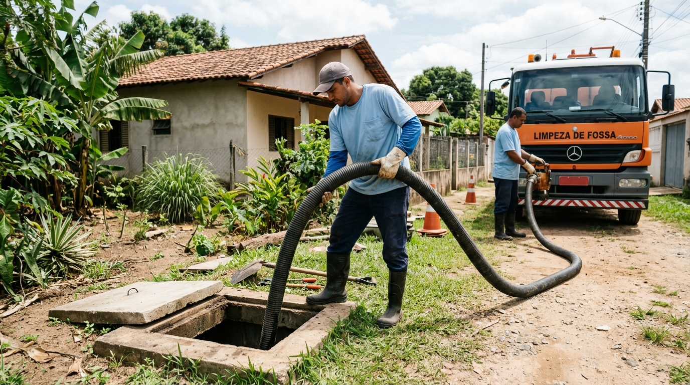 Higienização de fossa residencial em Natal-RN